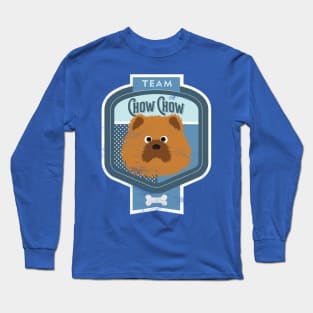 Team Chow Chow - Distressed Chow Chow Beer Label Long Sleeve T-Shirt